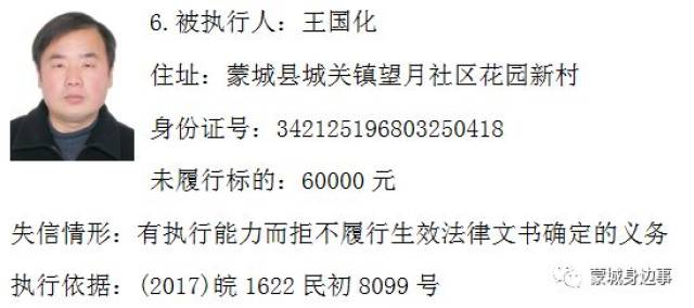 上杭老赖名单最新公布