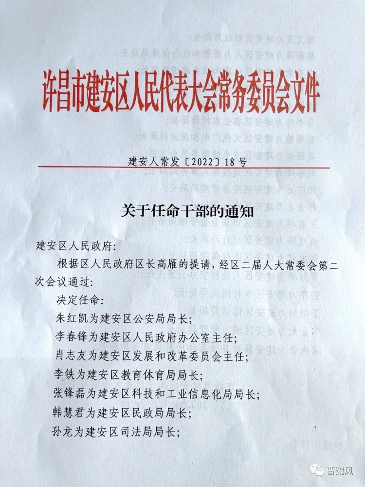 许昌人事任命揭晓，城市发展的坚实后盾力量