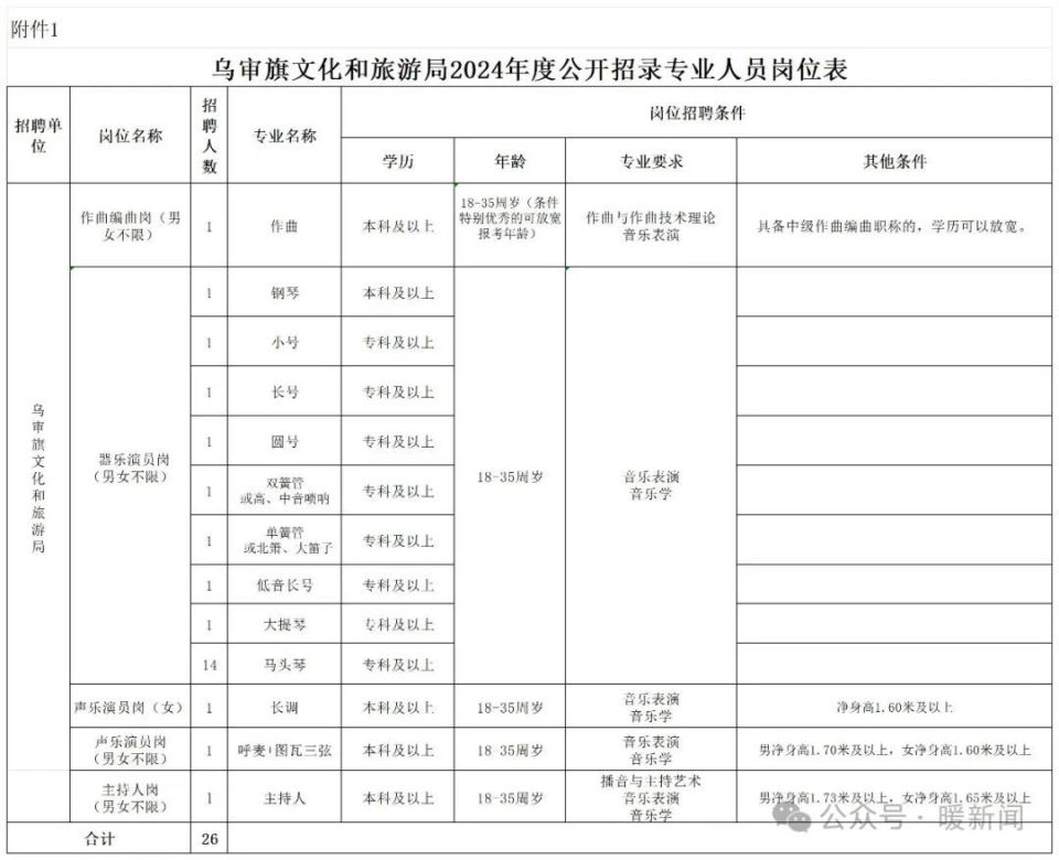 邹城市文化广电体育和旅游局招聘公告详解