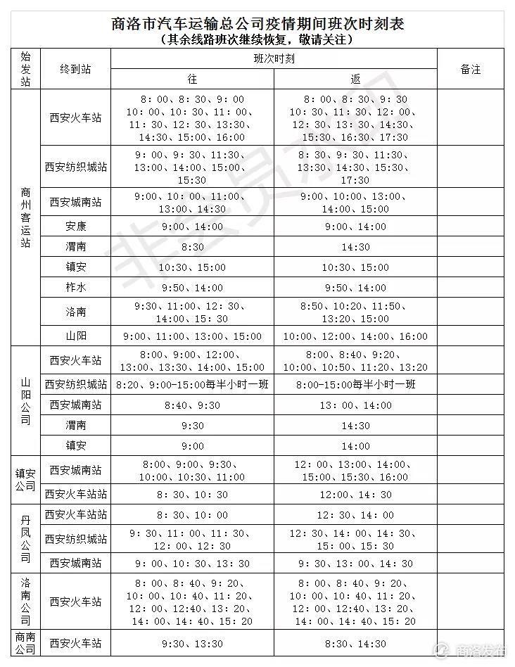 商洛火车站最新时刻表全面解析